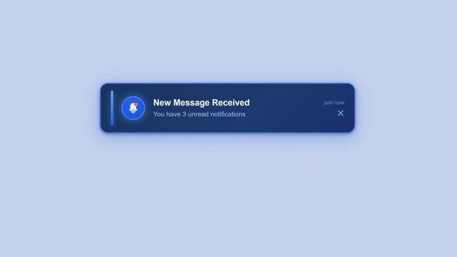 Modern Notification Banner Animation