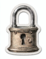 Obraz premium Old rusty lock.