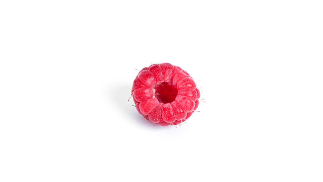 Raspberry isolated on a white background. Raspberries.