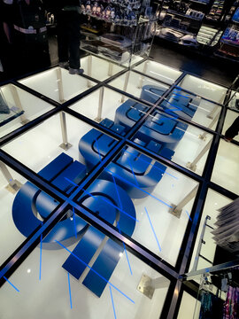 Tokyo, Japan - March 9, 2026: Interior of the Nintendo and Sega retail stores with colorful character merchandise display in Shibuya, Tokyo, Japan.
