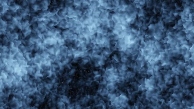 Abstract blue smoke and fog texture moving in soft swirling patterns, atmospheric haze background for cinematic overlays, mystery mood, transitions, and design use