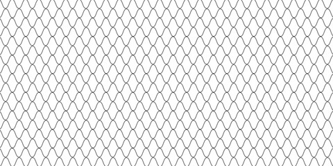 Curved net pattern. Seamless design for sportswear or equipment like soccer goals, volleyball nets, basketball hoops, hockey nets, and athletic gear. © Yanto
