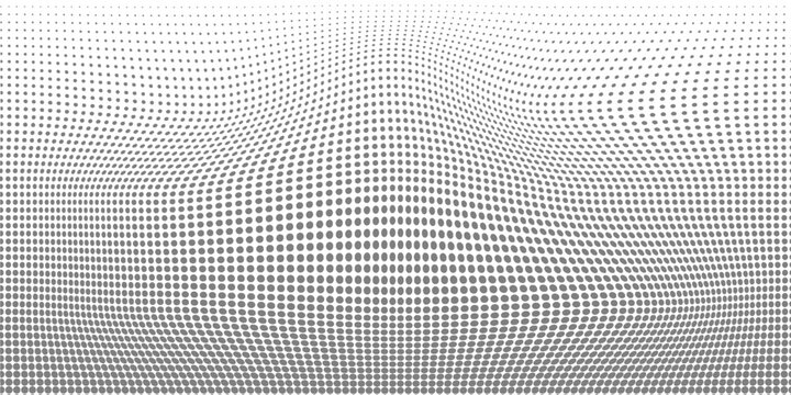 High-Quality Vector Halftone Dot Pattern Radiant Burst in Black and White, Ideal for Marketing Banners and Product Backgrounds. Vector Illustration