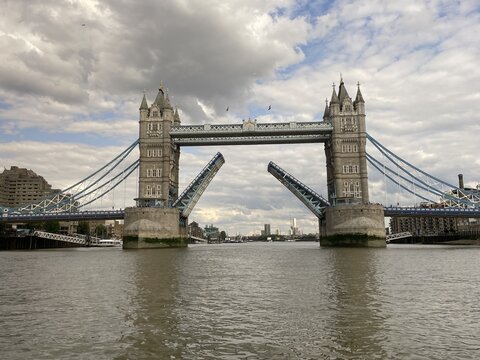 Tower Bridge Bascules Raised