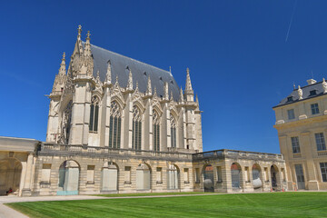 Fototapeta premium Château de Vincennes near Bois de Vincennes under sunny sky in Paris, France, April 24, 2026