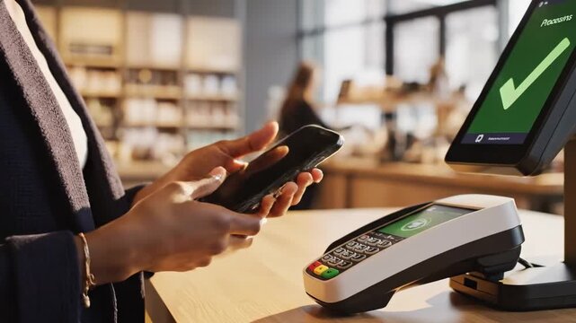 Contactless Payment with Smartphone at Point of Sale Terminal