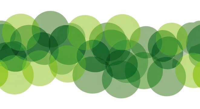 a row of green circles on a white background with various shades green circles white background shad