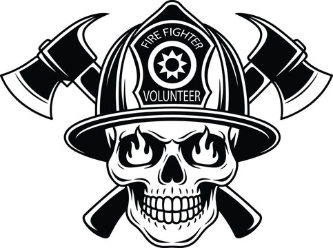 Firefighter Skull eps, Fireman eps, Firefighter eps Firefighter Shirt eps , Firefighter eps , Firefighter Clipart ,