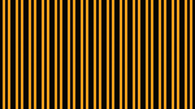 A seamless pattern featuring alternating vertical stripes of vibrant orange and solid black creating a bold and rhythmic geometric background.