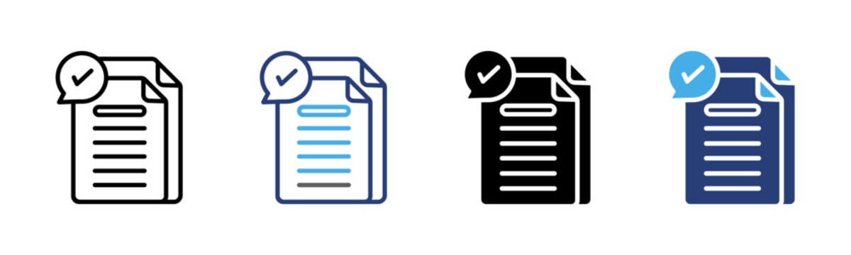 Proofreading icon set multiple style collection