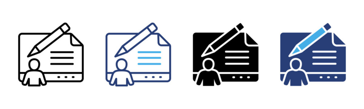 Editor icon set multiple style collection