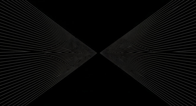 Futuristic abstract background with glowing white dot matrix lines converging in perspective abstract technology background perspective connection particle geometric