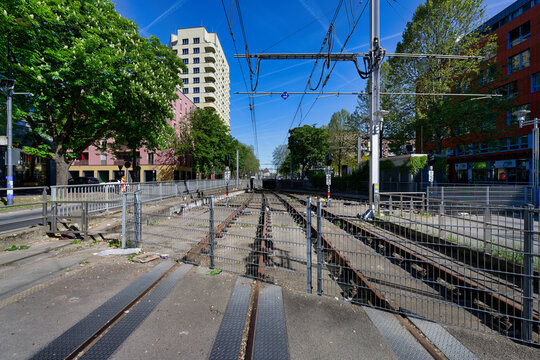 Light rail construction site in Cologne, April 2026. The project has been delayed for years, causing frustration among local residents