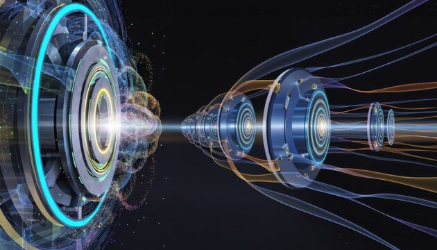 Animated medium shot of an advanced virtual twin replicating tandem cold mill machinery to analyze performance and enhance precise control remotely.