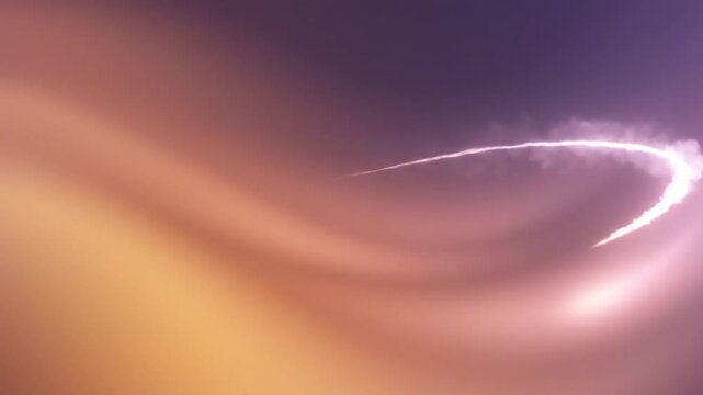 Dynamic abstract light swirl creating an elegant arc against a soft gradient background, symbolizing digital energy, technological flow, and modern design aesthetics with a luminous, ethereal glow