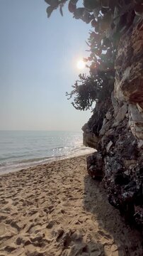 Tranquil beach summer holiday