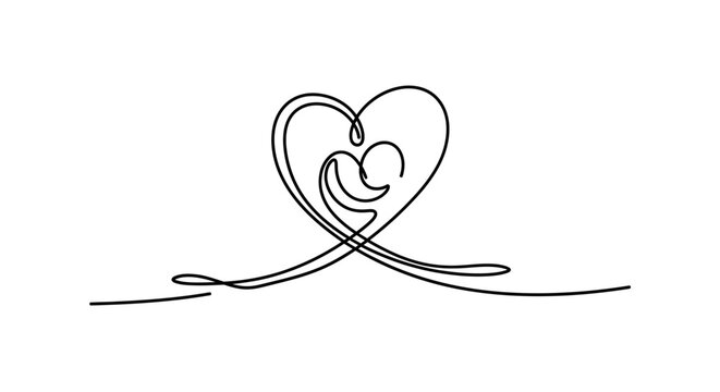 Interconnected Hearts Symbolize Love Union.