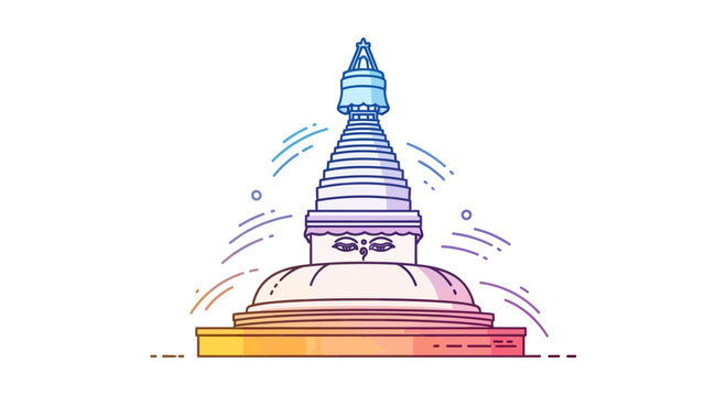 Boudhanath Stupa Nepal, Colorful Buddhist Landmark, Iconic Religious Architecture, Travel Nepal
