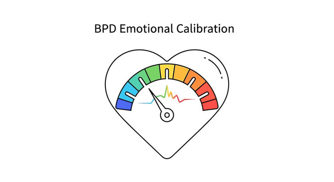 BPD Emotional Calibration Meter Heart Shape Gauge