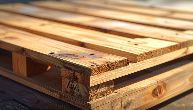 Wooden pallet construction material