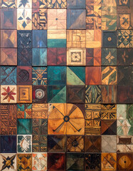 Obraz premium Wooden tile patterns