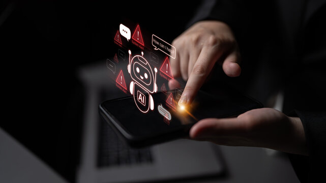 Chatbot AI helping under system alert condition with error warnings and communication risk signals. Corpus
