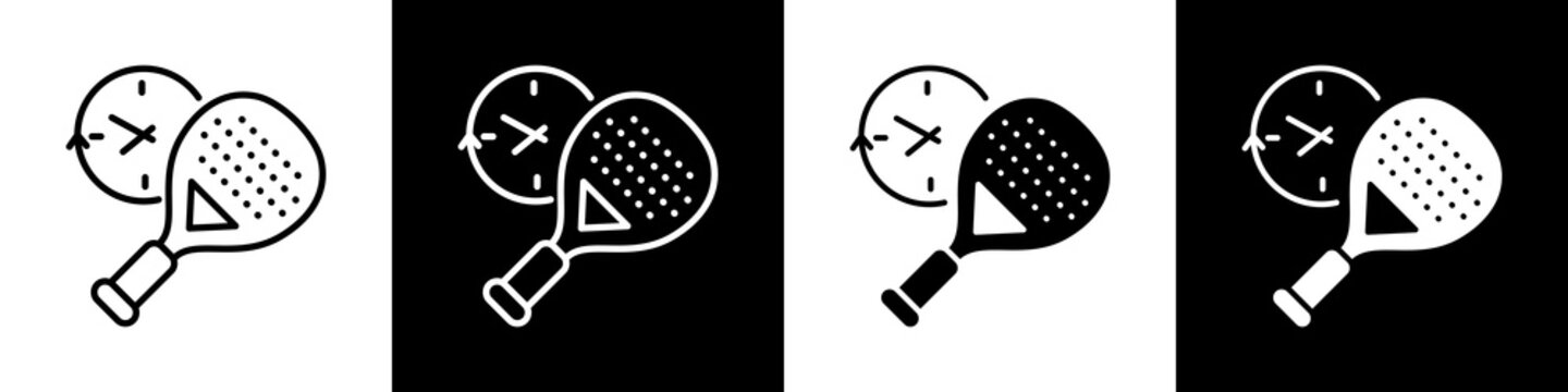 Time black and white icon design concept
