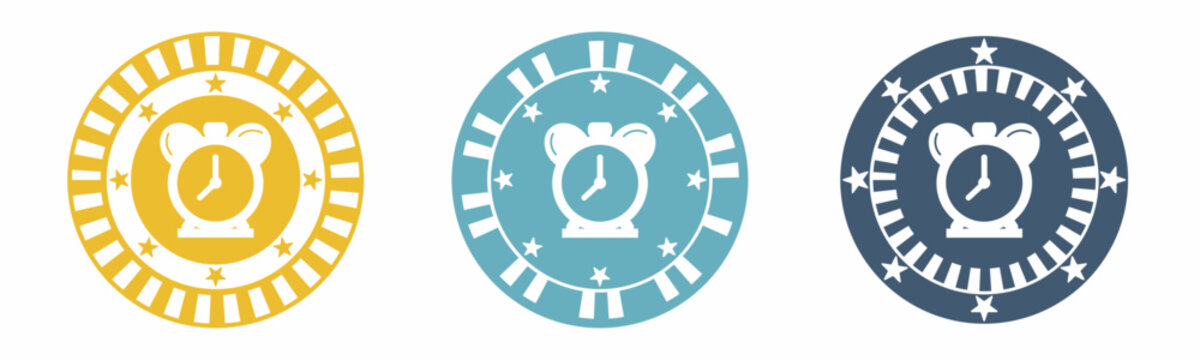 Clock icon. Clock illustration label design. Design for business. Vector illustration.