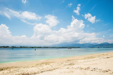 Great view of sandy beach, sea and sky © Sergey Sukhorukov