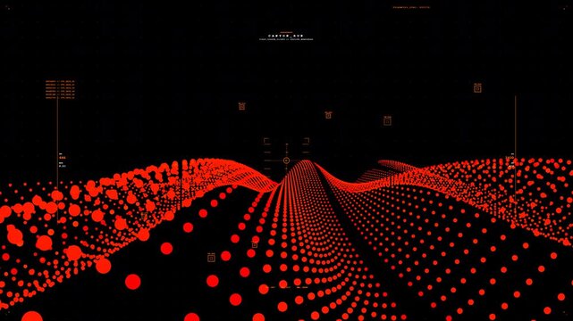 Tunnel Orange LiDAR Point Cloud HUD