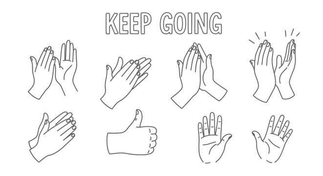 Hands in different gestures and positions.