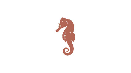 Minimalist Seahorse Silhouette Icon © Izzudin