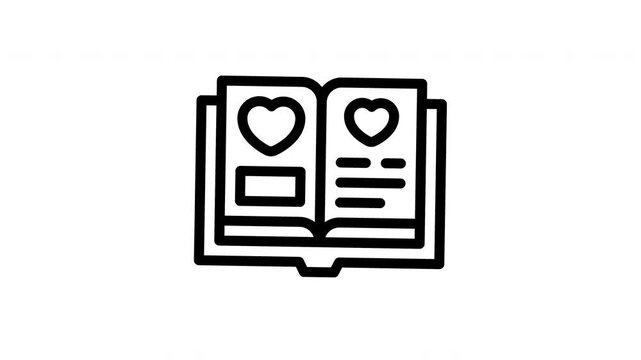 diary minimalist stroke animation