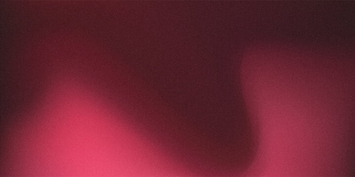 Blurred red free form colored abstract  on black background. Smooth transitions of iridescent colors. Abstract color gradient film grain texture background.Colorful gradient