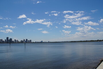 Obraz premium Perth City view from South Perth - Capital of Western Australia