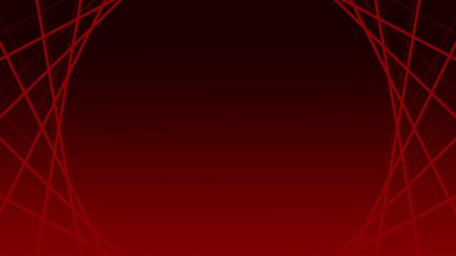 Abstract red geometric background with glowing lines and spotlight effect