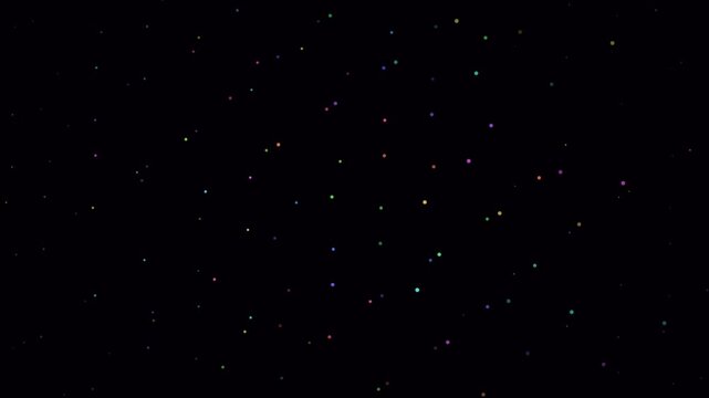 Galactic Star Field Animation Showing Vibrant Nebula and Deep Space Travel