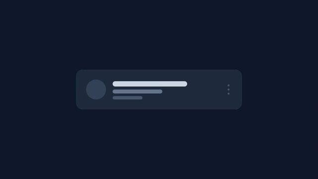 Swipe to delete animation for mobile app interface design showing a red trash can icon revealed on a dark background.
