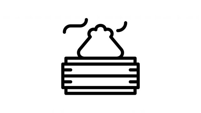 dumpling minimalist stroke animation