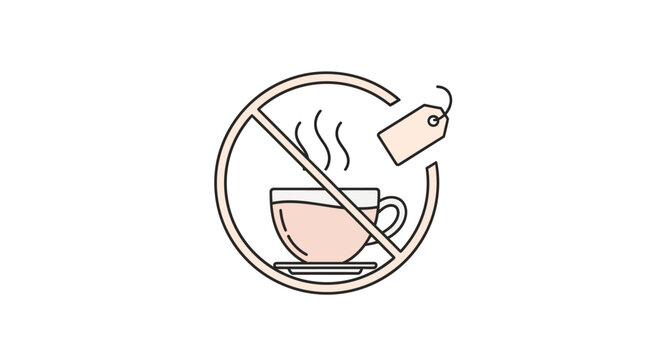 No Coffee Allowed Sign.