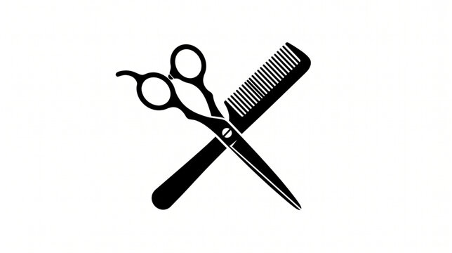 hair clipper comb and scissors barbershop Vector ilustration 