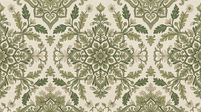 seamless damask pattern