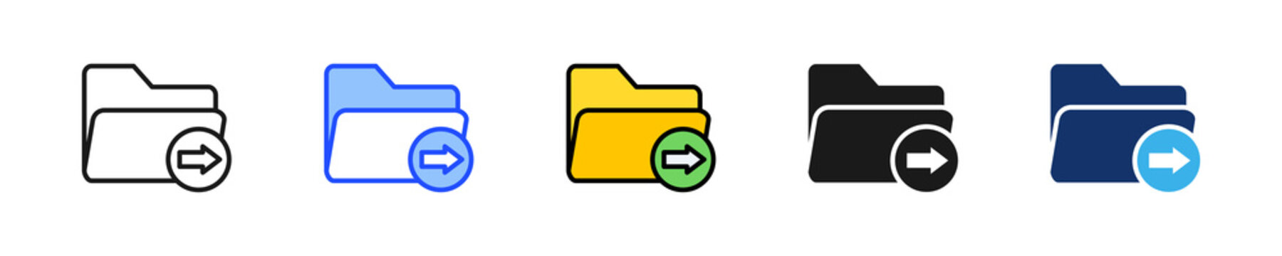 Export Folder Icon Collection With Multiple Styles