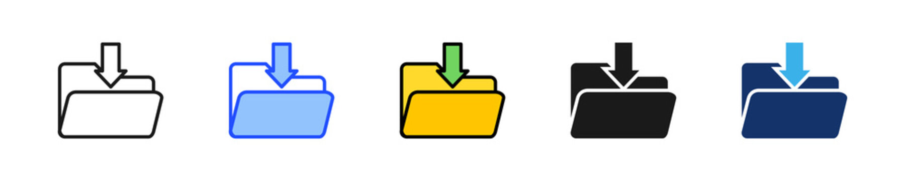 Import Folder Icon Collection With Multiple Styles