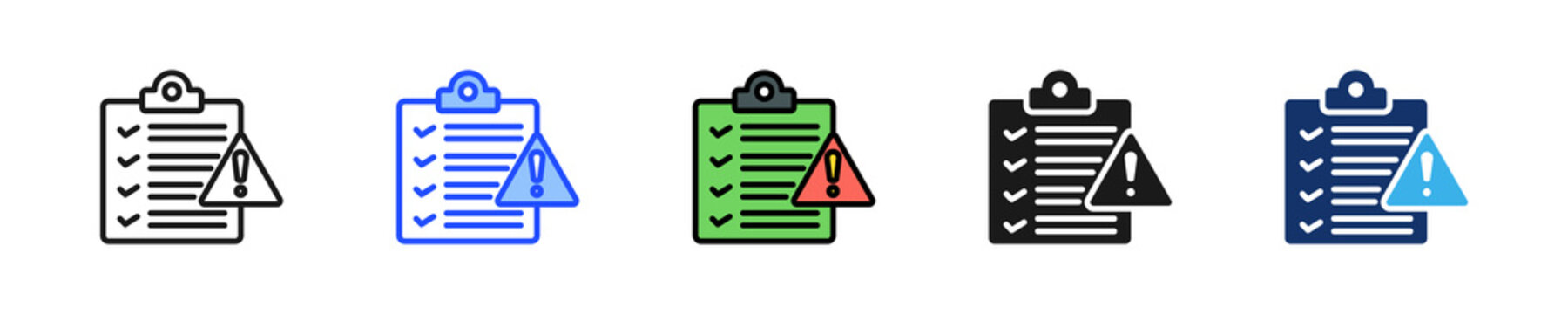 Common Rules Icon Collection With Multiple Styles
