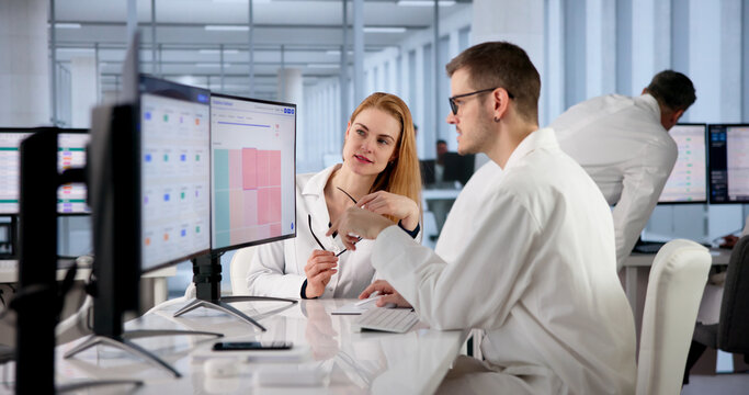 Doctor Carefully Analyzes Healthcare Compliance Data