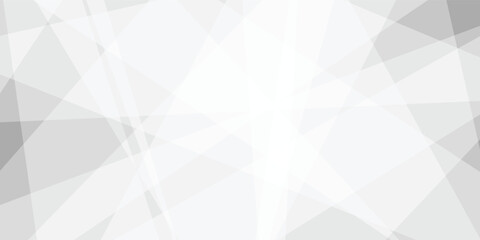 Fototapeta premium Abstract white and gray background with texture pattern, layered geometric triangle shapes and geometric background with overlapping transparent polygon shapes in light gray and white tones .