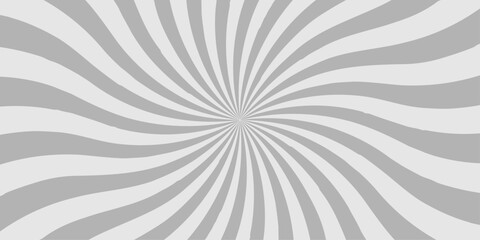 Abstract geometry white and gray gradient ray sunburst pop art glowing spotlight explosion sunburst texture comic cartoon wallpaper design. © haven lklkj11