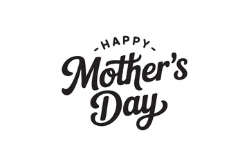 Fototapeta premium Happy Mother’s Day Typography Elegant Hand Lettering Designs