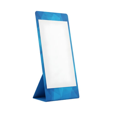 Blue Standing Sign Board Display.